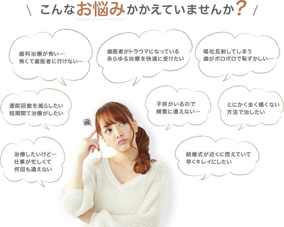 \ こんなお悩みかかえていませんか？ /